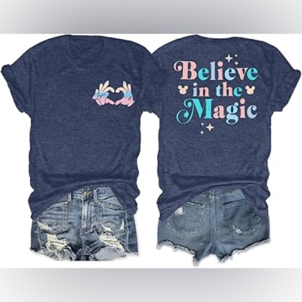 Sz M Dutut Sz M Dutut crew neck graphic Magical Shirt for Women inspirational